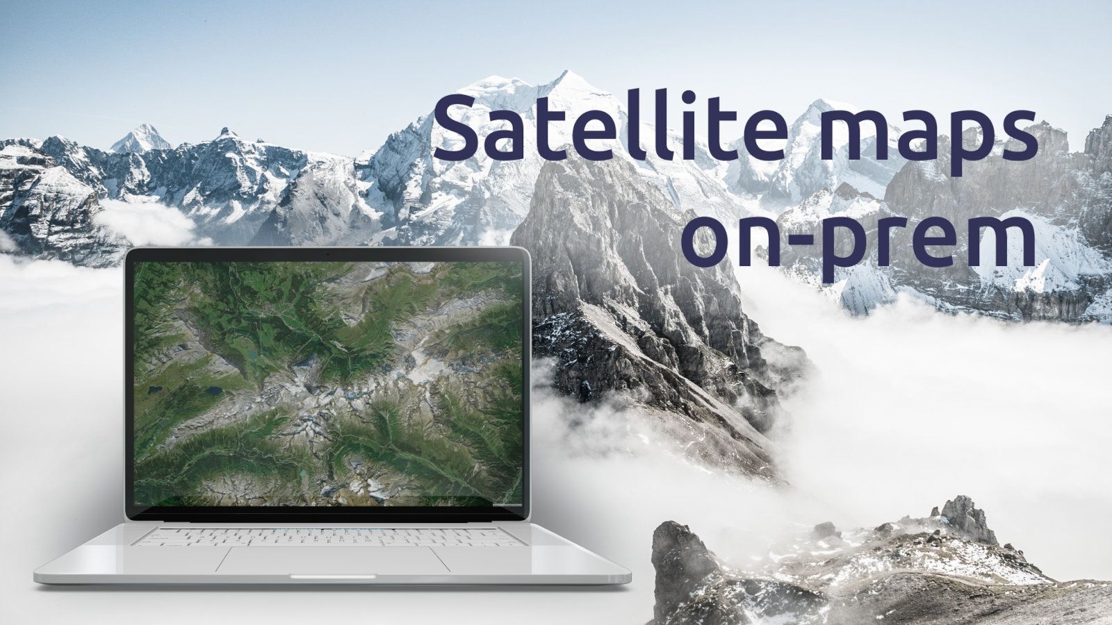 High-resolution satellite map for offline