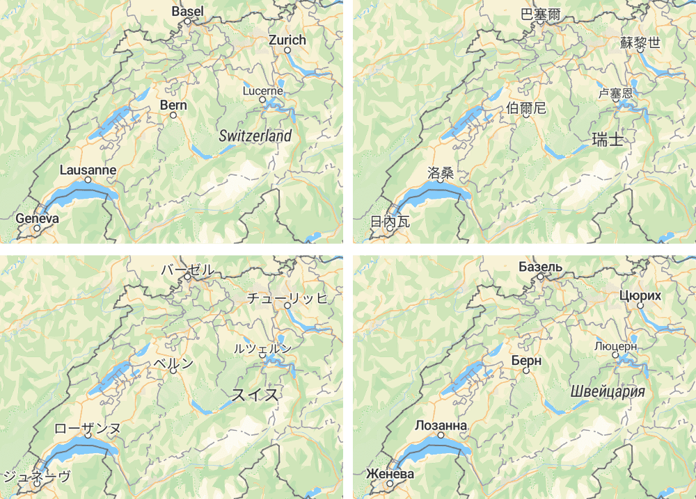 Multilingual OpenStreetMap