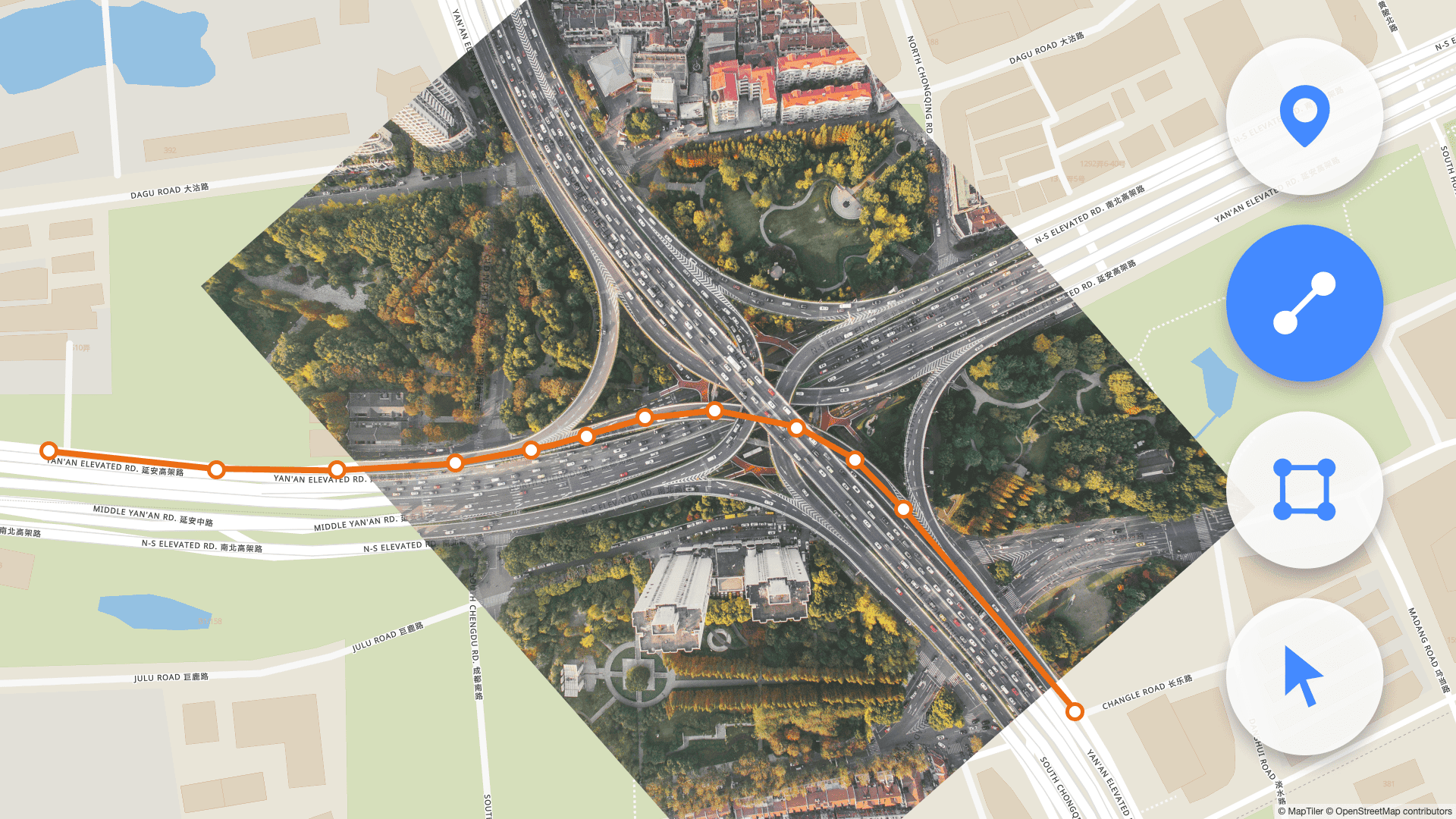 Add points, lines, and polygons to your map