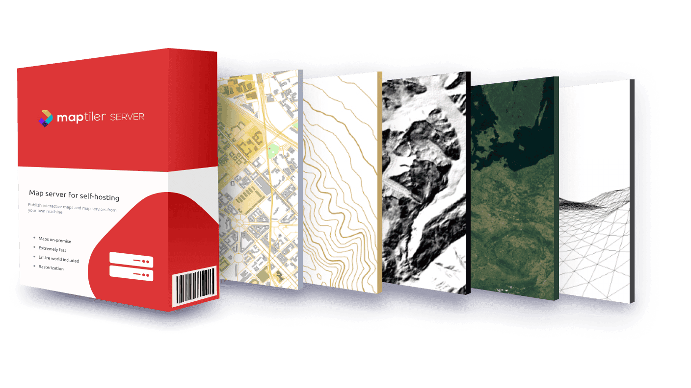 Map server and map data for offline use