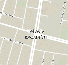 Basic map with the Hebrew alphabet